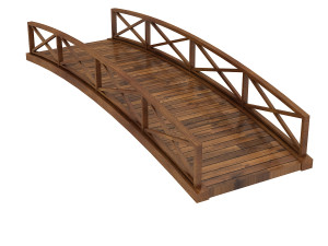 wooden bridge 3Dモデル