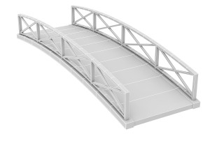 wooden bridge 3Dモデル