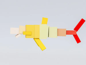 Modelo de tubar&atilde;o manipulado 3D Modelo 3D