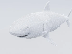 Modelo de tubar&atilde;o manipulado 3D Modelo 3D