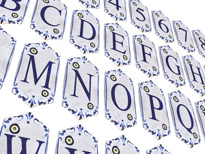 ancient stone alphabet Modelo 3D