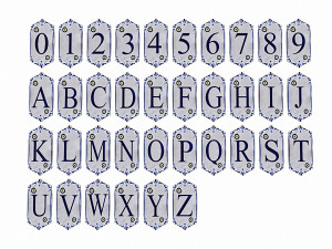 ancient stone alphabet Modelo 3D