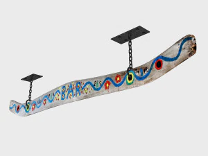wooden bar sign 3D Model