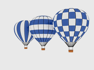3d balloon model 04 Modello 3D