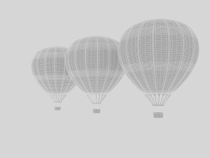 3d balloon model 04 Modello 3D