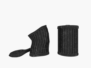 broken garbage bucket 3D Model