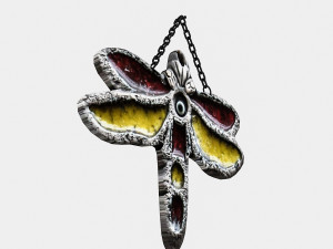 butterfly painting Modello 3D