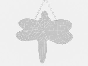butterfly painting Modello 3D