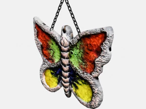 butterfly painting 02 3D Model
