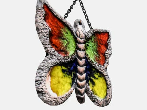 butterfly painting 02 3D Model