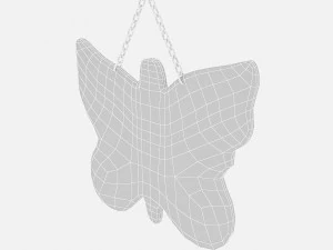 butterfly painting 02 3D Model