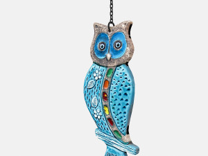 owl relief table Modello 3D