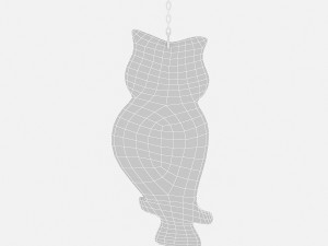 owl relief table Modello 3D