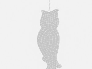 owl relief table Modello 3D