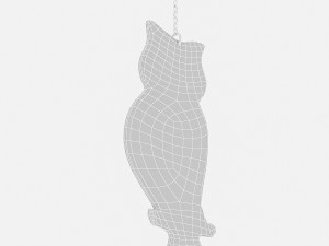 owl relief table Modello 3D