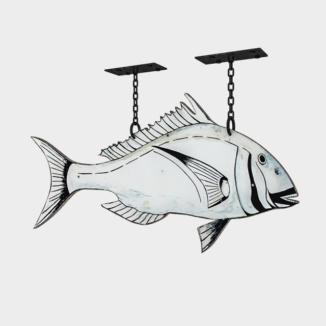 fishing sign 02 3D-Modell .c4d .max .obj .3ds .fbx .stl .blend 