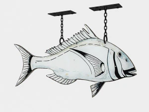 낚시 기호 02 3D 모델