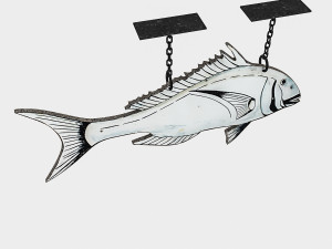 fishing sign 02 3D-Modell