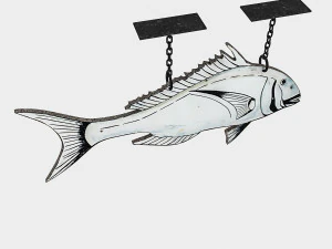 fishing sign 02 3D Model