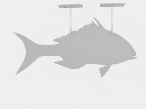fishing sign 02 3D Model