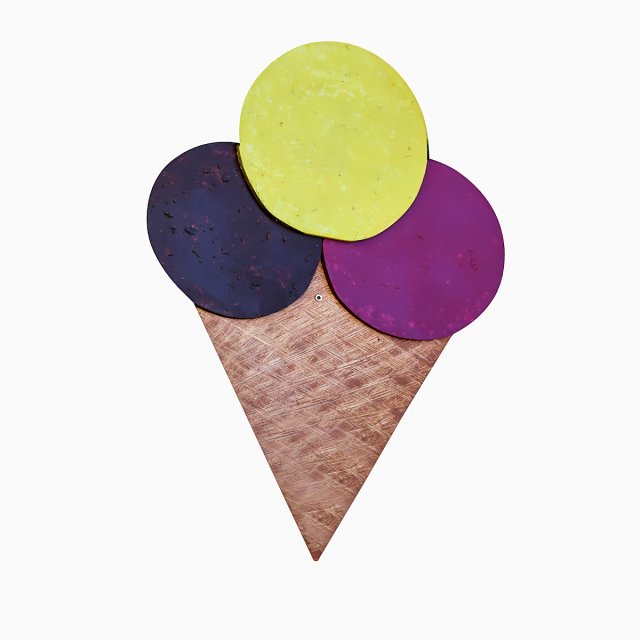 ice cream signboard Model 3D .c4d .max .obj .3ds .fbx .stl .blend 
