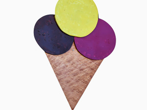 ice cream signboard 3D Model