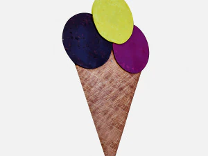 ice cream signboard 3D Model