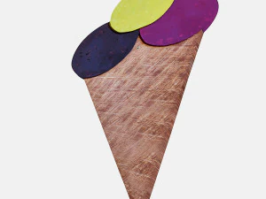 ice cream signboard 3D Model