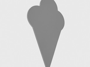 ice cream signboard Model 3D