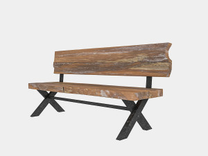 3d natural wood chair model 3D Model