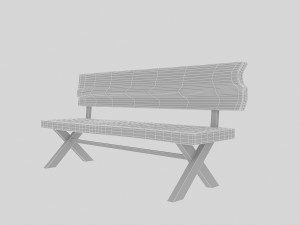 3d natural wood chair model 3D Модель