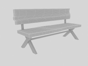 3d natural wood chair model 3D Модель