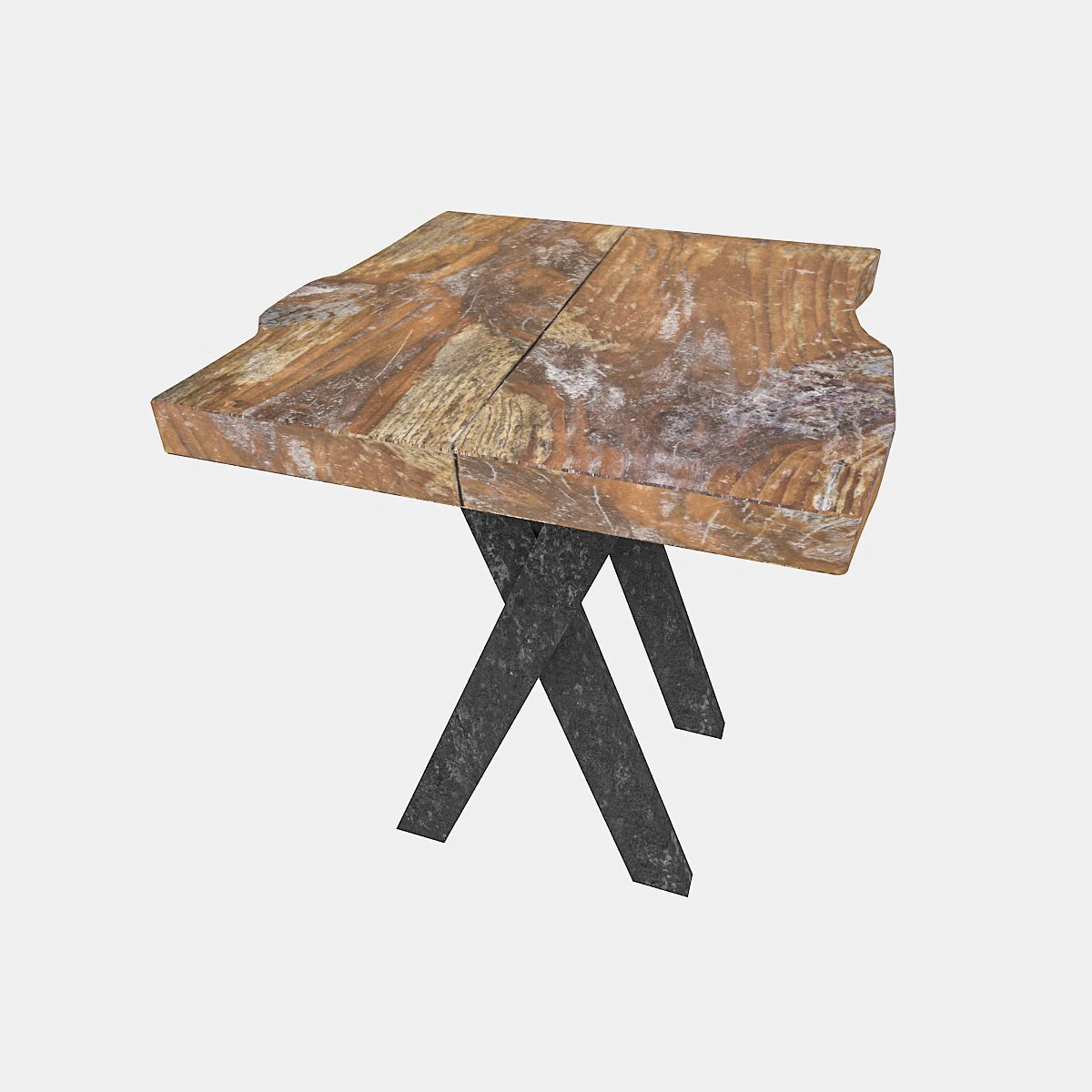 natural wood bistro table 3D Model .c4d .max .obj .3ds .fbx .stl .blend