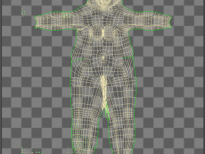 low poly female 3D Модель