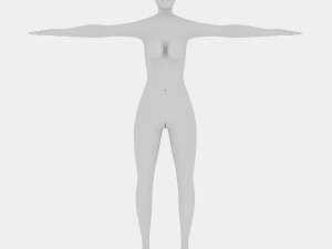 low poly female 3D Модель