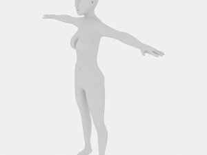 low poly female 3D Модель