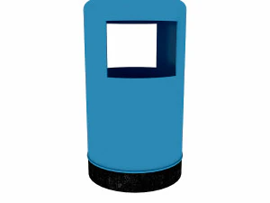 modern trash can model 3D Model