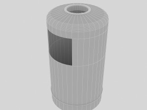 modern trash can model Modelo 3D