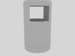 modern trash can model Modelo 3D