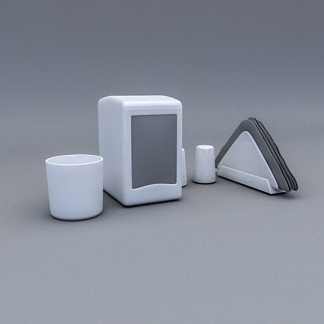 3d restaurant desktop Modèle 3D .c4d .max .obj .3ds .fbx .stl .blend 