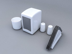 3d restaurant desktop Modèle 3D