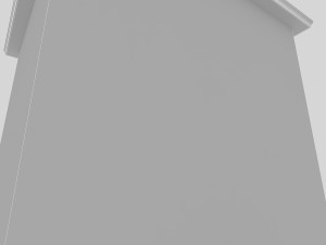 3d old low poly building model 3D Модель