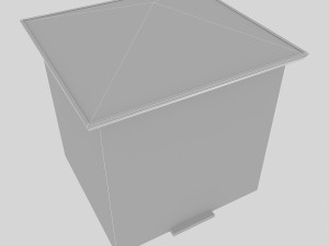 3d old low poly building model 3D Модель