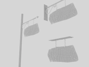 old stone beach sign 02 3D Model