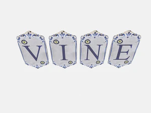 old stone vine sign 3D Model