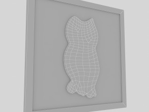 owl relief painting 3D Model