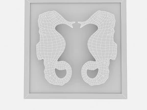 seahorse relief table 3D Model