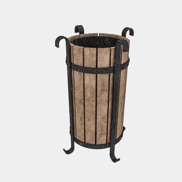 trash can 02 Modelo 3D .c4d .max .obj .3ds .fbx .stl .blend 