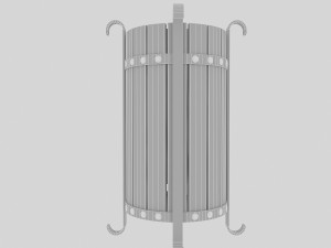 trash can 02 Modelo 3D