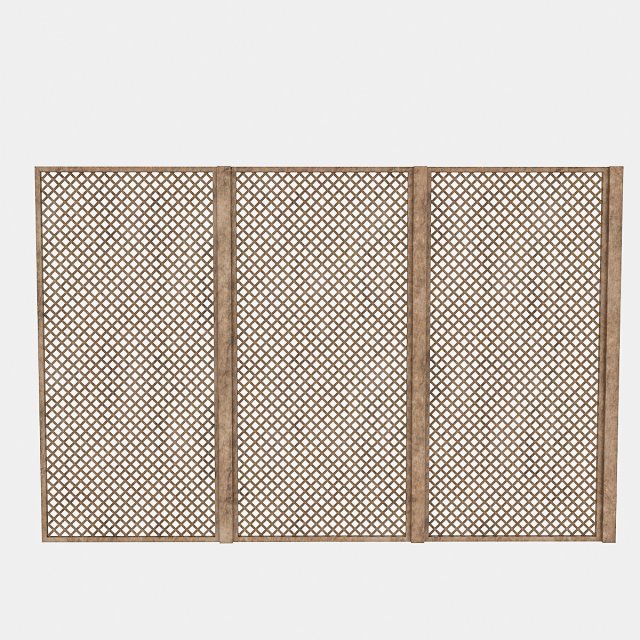 wooden separator 3D Модель .c4d .max .obj .3ds .fbx .stl .blend 